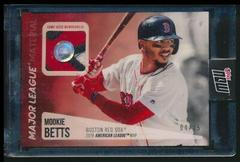 Mookie Betts #MB Baseball Cards 2019 Topps Major League Material Prices
