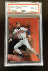 Chipper Jones [Red] #7 Baseball Cards 1996 Select Certified Prices