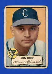 Marv Rickert [Black Back] Baseball Cards 1952 Topps Prices
