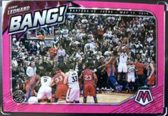 Kawhi Leonard [Pink Fluorescent] Basketball Cards 2020 Panini Mosaic Bang Prices