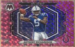 Anthony Richardson [Camo Pink] Football Cards 2023 Panini Mosaic NFL Debut Prices