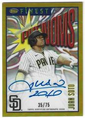 Juan Soto [Gold] #FA-JS Baseball Cards 2023 Topps Finest Autographs Prices