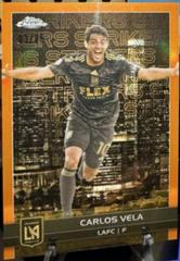 Carlos Vela [Orange] Soccer Cards 2023 Topps Chrome MLS Big City Strikers Prices