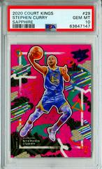 Stephen Curry [Sapphire] #29 Basketball Cards 2020 Panini Court Kings Prices