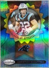 Christian McCaffrey [Blue] #1 Football Cards 2022 Panini Certified Seal of Approval Prices
