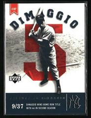 Joe DiMaggio [Tribute to DiMaggio] Baseball Cards 2002 Upper Deck Prospect Premieres Prices