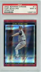 Curt Schilling [Xfractor] Baseball Cards 2002 Bowman Chrome Prices