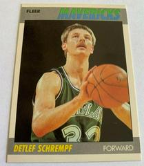 Detlef Schrempf Basketball Cards 1987 Fleer Prices