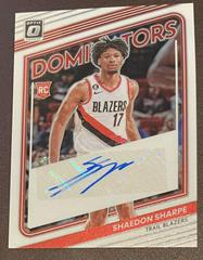 Shaedon Sharpe #RDS-SHS Basketball Cards 2022 Panini Donruss Optic Rookie Dominators Signatures Prices
