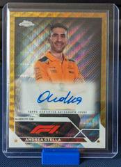 Andrea Stella [Gold Wave Refractor] #CAC-AS Racing Cards 2023 Topps Chrome Formula 1 Autograph Prices