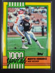 Mervyn Fernandez [Disclaimer Back] #25 Football Cards 1990 Topps 1000 Yard Club Prices