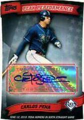 Carlos Pena Baseball Cards 2010 Topps Peak Performance Autographs Prices