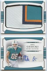 Mike Gesicki Football Cards 2018 National Treasures Rookie Jumbo Prime Signatures Booklet Prices