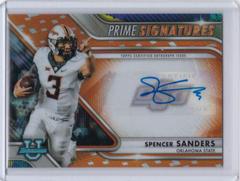 Spencer Sanders [Orange] #PCS-SS Football Cards 2022 Bowman Chrome University Prime Signatures Prices