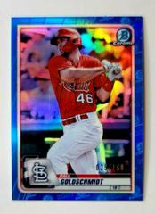 Paul Goldschmidt [Blue Refractor] #4 Baseball Cards 2020 Bowman Chrome Prices