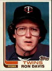 Ron Davis #25T Baseball Cards 1982 Topps Traded Prices