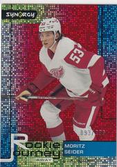 Moritz Seider [Red] #RJ-11 Hockey Cards 2021 Upper Deck Synergy Rookie Journey Away Prices