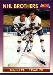 Cavallini Brothers Hockey Cards 1991 Score American Prices