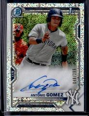 Antonio Gomez [Speckle Refractor] #CPA-AGO Baseball Cards 2021 Bowman Chrome Prospect Autographs Prices