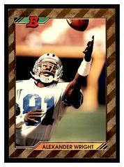 Alexander Wright [Foil] #568 Football Cards 1992 Bowman Prices