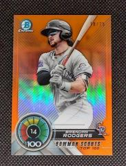 Brendan Rodgers [Orange Refractor] #BTP-14 Baseball Cards 2018 Bowman Scouts' Top 100 Prices