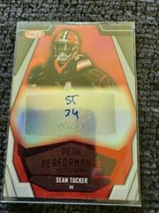 Sean Tucker [Silver] Football Cards 2023 Sage Peak Performance Autographs Prices