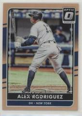 Alex Rodriguez [Orange] Baseball Cards 2016 Panini Donruss Optic Prices