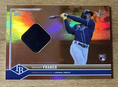 Wander Franco [Relic Orange Rainbow] Baseball Cards 2022 Topps X Bobby Witt Jr. Crown Prices