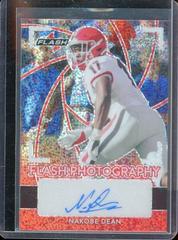 Nakobe Dean [Metalized Sparkles Red] #FP-ND1 Football Cards 2022 Leaf Flash Photography Autographs Prices