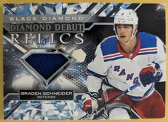 Braden Schneider Hockey Cards 2022 Upper Deck Black Diamond Debut Relics Prices