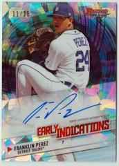 Franklin Perez [Atomic] Baseball Cards 2018 Bowman's Best Early Indications Autographs Prices