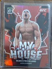 Sean Strickland [Red] #5 Ufc Cards 2023 Panini Donruss Optic UFC My House Prices