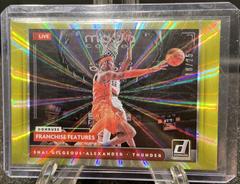 Shai Gilgeous Alexander [Yellow Laser] Basketball Cards 2021 Panini Donruss Franchise Features Prices