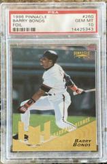 Barry Bonds [Foil] #260 Baseball Cards 1996 Pinnacle Prices