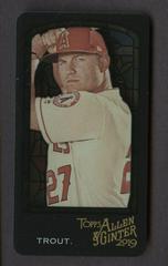 Mike Trout [Mini Stained Glass] #10 Baseball Cards 2019 Topps Allen & Ginter Prices