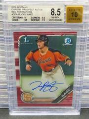 Joey Bart [Red Refractor] #PA-JB Baseball Cards 2019 Bowman Prospect Autographs Prices