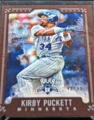 Kirby Puckett [Pinstripes Framed Brown] Baseball Cards 2017 Panini Diamond Kings Prices