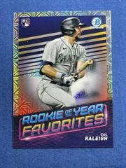 Cal Raleigh [Mega Box Mojo] #ROYF-7 Baseball Cards 2022 Bowman Rookie of the Year Favorites Prices