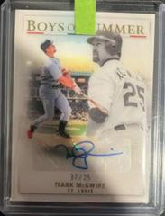 Mark McGwire [Gold] #BOS-MA Baseball Cards 2022 Panini Chronicles Boys of Summer Autographs Prices