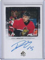 Dany Heatley #UDA-DH Hockey Cards 2022 SP Authentic UD Autographs Prices