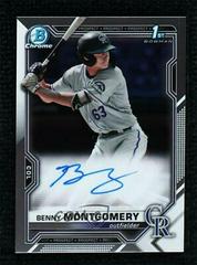 Benny Montgomery Baseball Cards 2021 Bowman Draft Pick Chrome Autographs Prices