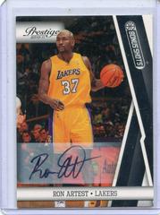 Ron Artest Bonus Shots Black Signature #52 Basketball Cards 2010 Panini Prestige Prices