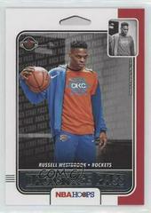 Russell Westbrook #5 Basketball Cards 2019 Panini Hoops Backstage Pass Prices