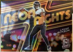 Lamar Jackson Football Cards 2022 Panini Spectra Neon Nights Prices