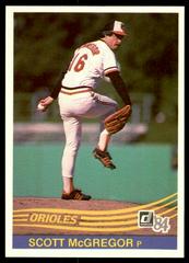 Scott McGregor #594 Baseball Cards 1984 Donruss Prices