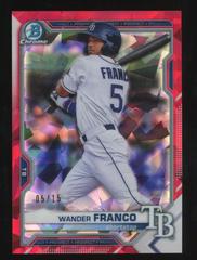 Wander Franco [Red] #BCP-240 Baseball Cards 2021 Bowman Chrome Sapphire Prospects Prices
