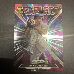 Max Scherzer [Giraffe Prizm] #FL-1 Baseball Cards 2022 Panini Prizm Fearless Prices
