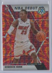 Kendrick Nunn [Reactive Orange] Basketball Cards 2019 Panini Mosaic Prices