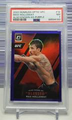 Max Holloway [Purple] #12 Ufc Cards 2022 Panini Donruss Optic UFC Also Known As Prices