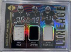 Amari Cooper, Henry Ruggs III, Jerry Rice Football Cards 2020 Panini Illusions Lineage Prices